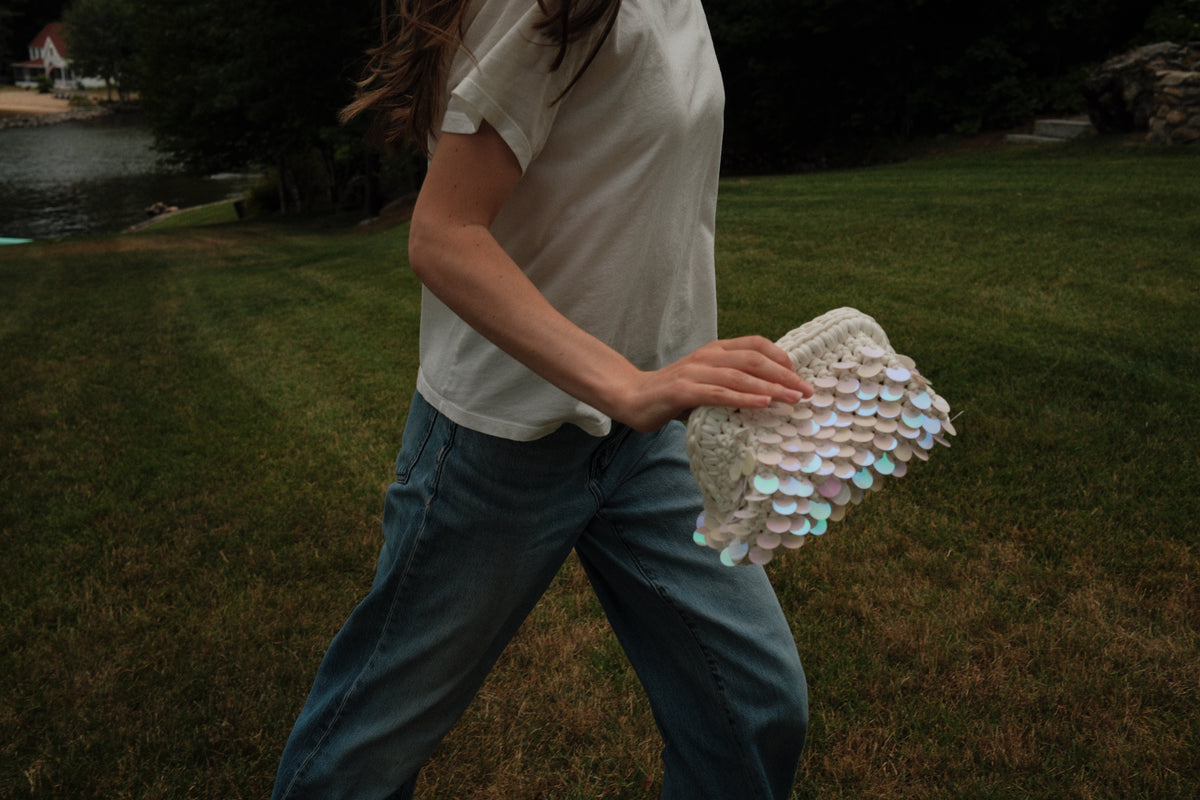 Classic Sequin Clutch